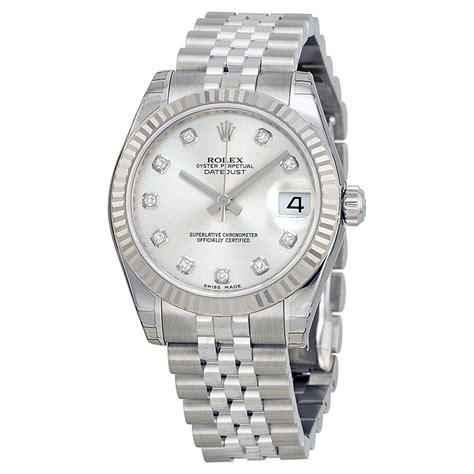 rolex lady datejust 31 silver dial|rolex datejust 31mm price.